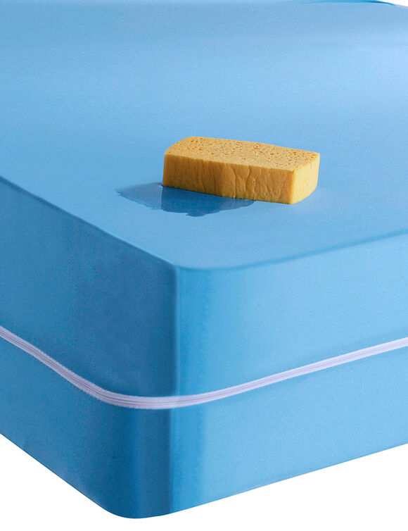 Waterafstotende, rekbare matrashoes (blauw) Waterafstotende, rekbare matrashoes (blauw)